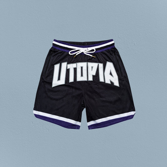 Adult Utopia Shorts, Black/Purple