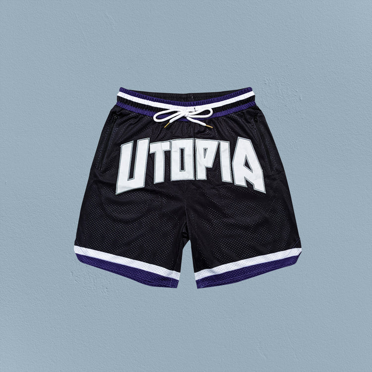 Adult Utopia Shorts, Black/Purple